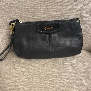 Coach clutch with gold hardware